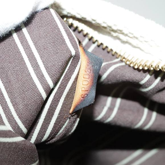 LOUIS VUITTON Antigua Cabas GM Tote Bag White Dark Brown M40033 LV Auth bs19171 - Picture 12 of 16